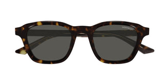 Montblanc MB0384S men Havana Round Sunglasses