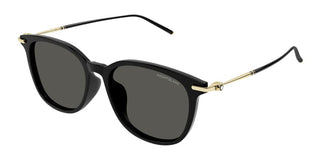 Montblanc MB0416SA men Black Squared Sunglasses