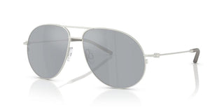 Moncler ME4002 unisex Silver Pilot Sunglasses