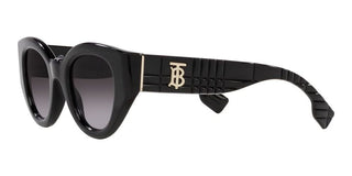 Burberry MEADOW BE 4390 women Black Squared Sunglasses