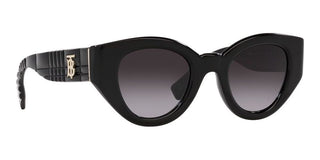 Burberry MEADOW BE 4390 women Black Squared Sunglasses