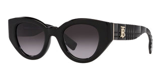 Burberry MEADOW BE 4390 women Black Squared Sunglasses