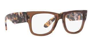 Ray-Ban MEGA WAYFARER RX 0840V unisex Brown Geometric Eyeglasses