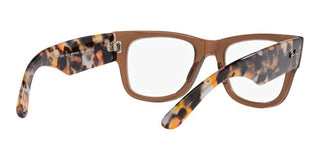 Ray-Ban MEGA WAYFARER RX 0840V unisex Brown Geometric Eyeglasses