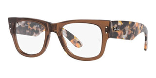 Ray-Ban MEGA WAYFARER RX 0840V unisex Brown Geometric Eyeglasses