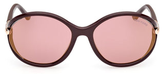 Tom Ford MELODY FT 1090 women Brown Round Sunglasses