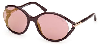 Tom Ford MELODY FT 1090 women Brown Round Sunglasses