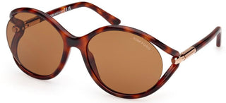 Tom Ford MELODY FT 1090 women Havana Round Sunglasses