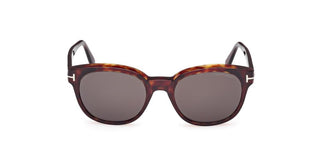 Tom Ford MERT FT1180 unisex Havana Round Sunglasses