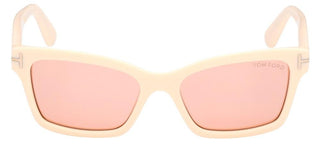 Tom Ford MIKEL FT 1085 women White Squared Sunglasses