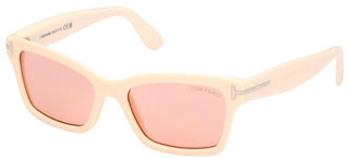 Tom Ford MIKEL FT 1085 women White Squared Sunglasses