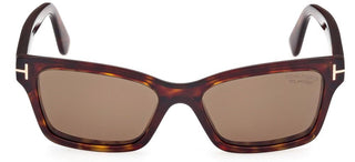 Tom Ford MIKEL FT 1085 women Havana Squared Sunglasses