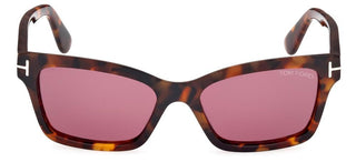 Tom Ford MIKEL FT 1085 women Havana Squared Sunglasses