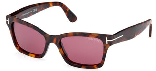 Tom Ford MIKEL FT 1085 women Havana Squared Sunglasses