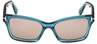 Tom Ford MIKEL FT 1085 women Blue Squared Sunglasses