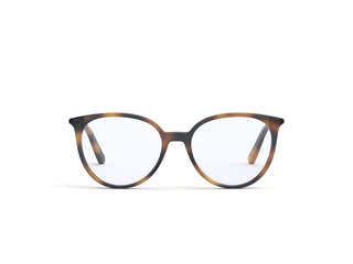 DIOR MiniCDO MiniCDO B1I women Havana Round Eyeglasses