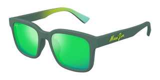 Maui Jim MJ0659SA men Green Squared Sunglasses