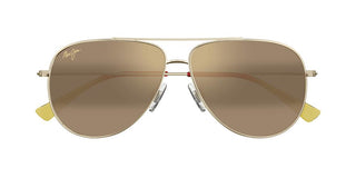 Maui Jim MJ0665S men Gold Pilot Sunglasses