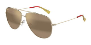 Maui Jim MJ0665S men Gold Pilot Sunglasses