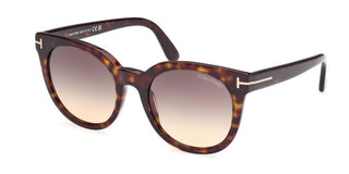 Tom Ford MOIRA FT 1109 women Havana Butterfly Sunglasses