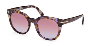 Tom Ford MOIRA FT 1109 women Havana Butterfly Sunglasses