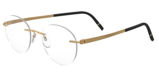 Silhouette MOMENTUM 5529/EP unisex Gold Round Eyeglasses