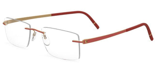 Silhouette MOMENTUM 5529/FG unisex Red Geometric Eyeglasses