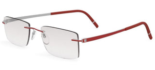 Silhouette MOMENTUM 5529/FG unisex Red Geometric Eyeglasses