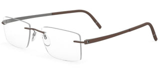 Silhouette MOMENTUM 5529/FG unisex Brown Geometric Eyeglasses