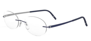 Silhouette MOMENTUM 5529/GA unisex Blue Round Eyeglasses