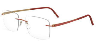 Silhouette MOMENTUM 5529/GH unisex Red Geometric Eyeglasses