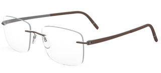 Silhouette MOMENTUM 5529/GH unisex Brown Geometric Eyeglasses