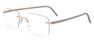 Silhouette MOMENTUM 5529/GH unisex Rose gold Geometric Eyeglasses