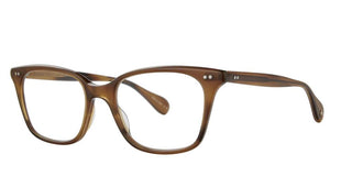 Garrett Leight MONARCH unisex Havana Geometric Eyeglasses