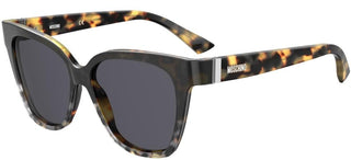 Moschino MOS066/S women Havana Squared Sunglasses