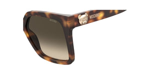 Moschino MOS123/S women Havana Squared Sunglasses