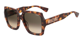 Moschino MOS127/S women Havana Squared Sunglasses