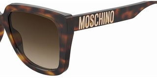 Moschino MOS146/S women Havana Squared Sunglasses