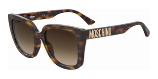 Moschino MOS146/S women Havana Squared Sunglasses