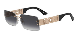 Moschino MOS169/S women Gold Rectangle Sunglasses