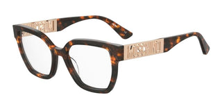 Moschino MOS633 women Havana Rectangle Eyeglasses