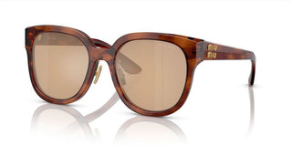 Miu Miu MU 01ZS women Brown Squared Sunglasses