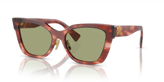 Miu Miu MU 02ZS women Brown Squared Sunglasses