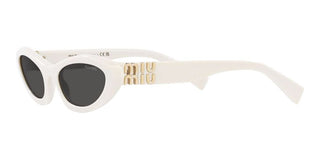 Miu Miu MU 09YS women White Geometric Sunglasses