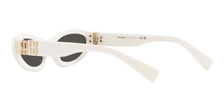 Miu Miu MU 09YS women White Geometric Sunglasses