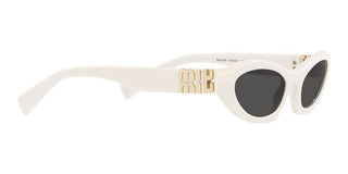 Miu Miu MU 09YS women White Geometric Sunglasses