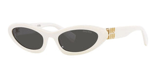 Miu Miu MU 09YS women White Geometric Sunglasses