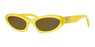 Miu Miu MU 09YS women Yellow Geometric Sunglasses