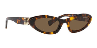 Miu Miu MU 09YS women Havana Geometric Sunglasses