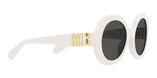 Miu Miu MU 11YS women White Oversize Sunglasses